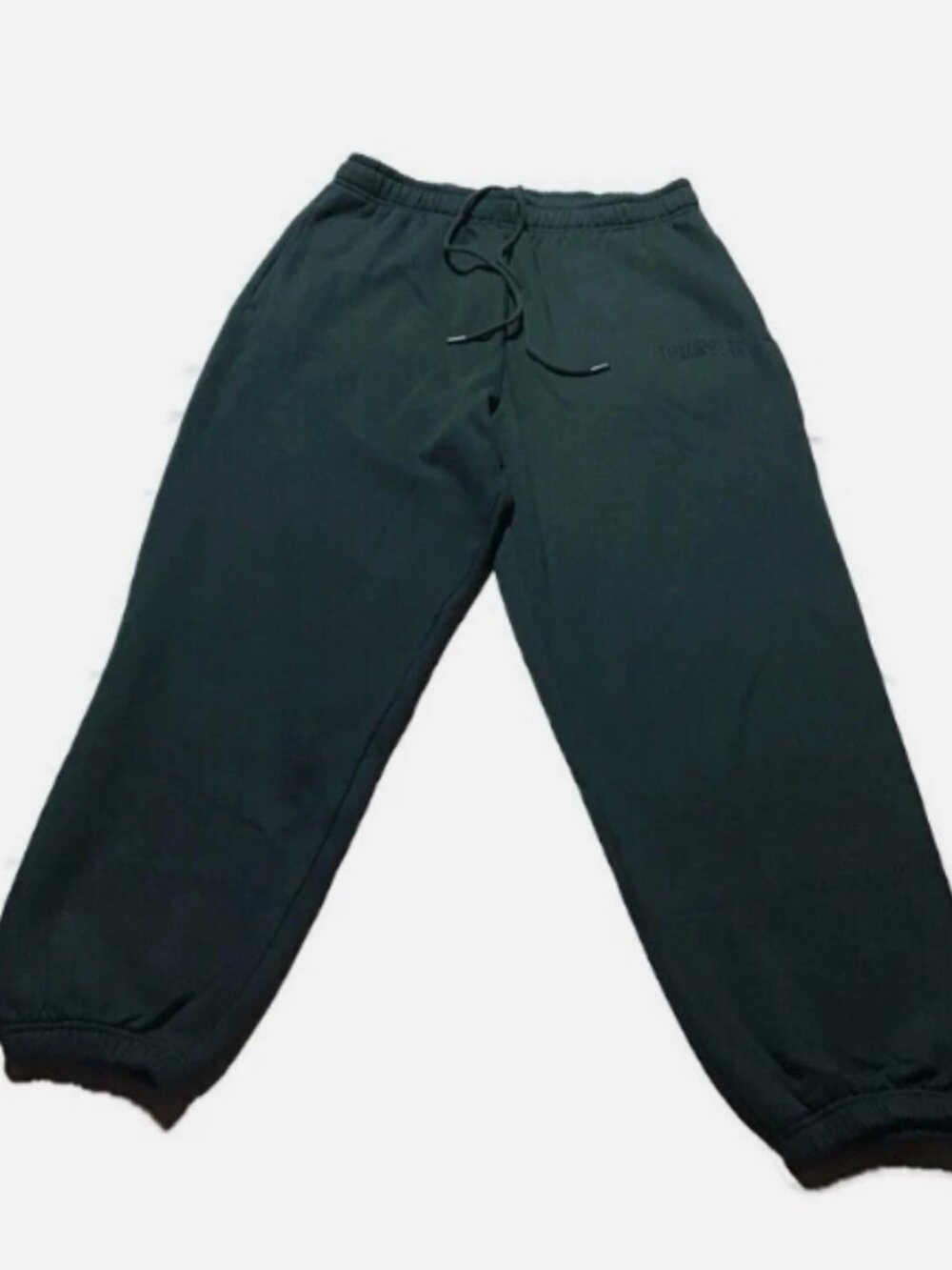 Victoria's Secret PINK Campus Fleece Sweatpants Jogger Relaxed- Green Large